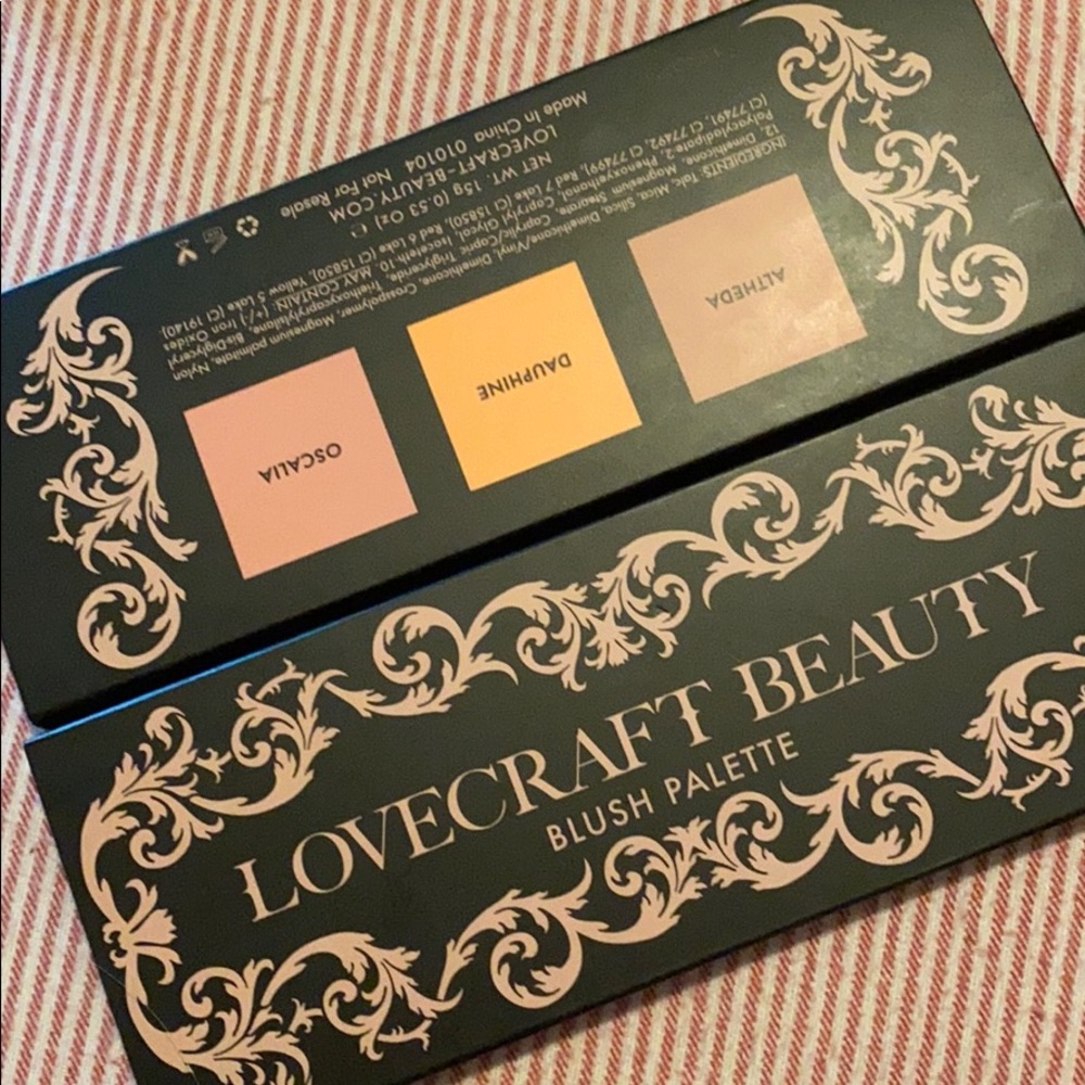 Lovecraft Beauty blush palette